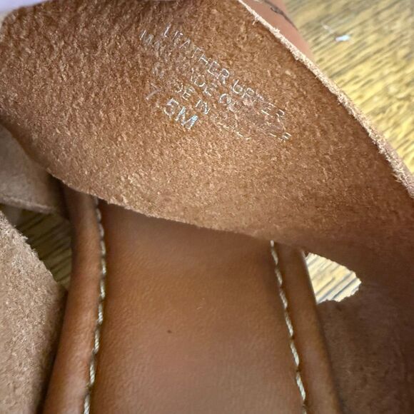 Coach And Four Vero Platform Sandal Brown Leather Studded Size 7.5 Boho - Picture 6 of 15